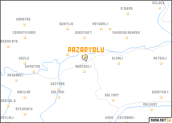 map of Pazaryolu