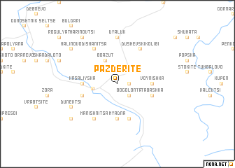 map of Pazderite