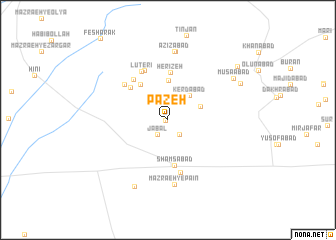 map of Pāzeh