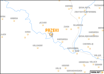 map of Pāzekī