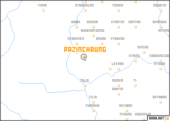 map of Pazinchaung