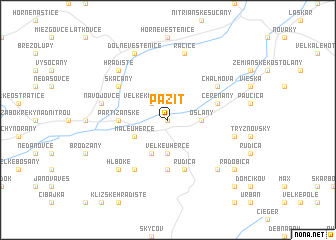 map of Pažiť