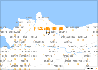 map of Pazos de Arriba