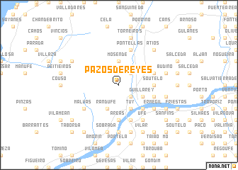 map of Pazos de Reyes