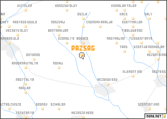 map of Pazsag