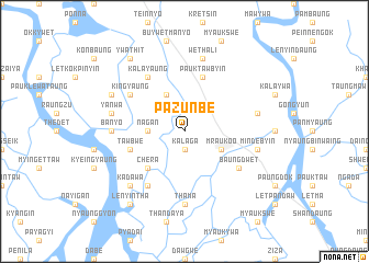 map of Pazunbe