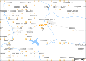 map of Pazy
