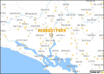 map of Peabody Farm