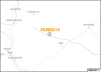 map of Peabodys