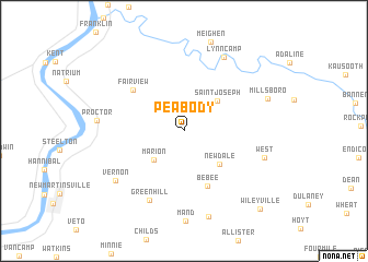 map of Peabody