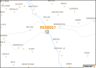 map of Peabody