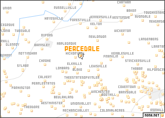 map of Peacedale
