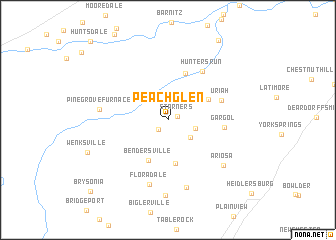 map of Peach Glen