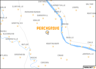 map of Peach Grove