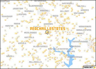 map of Peach Mill Estates