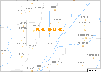 map of Peach Orchard