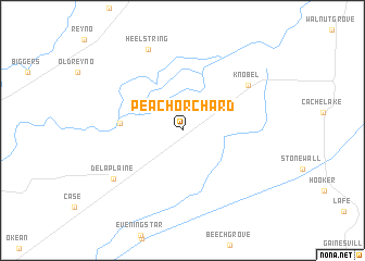 map of Peach Orchard