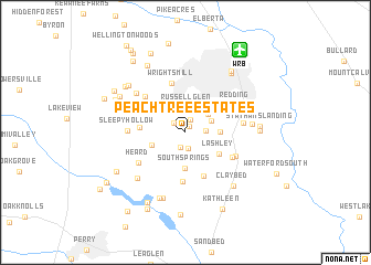 map of Peachtree Estates