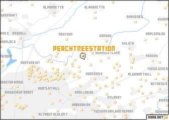 map of Peachtree Station