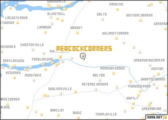 map of Peacock Corners