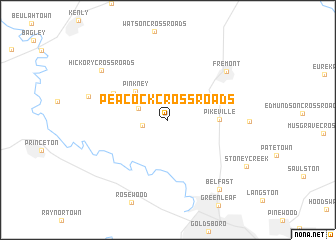 map of Peacock Crossroads