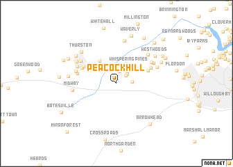 map of Peacock Hill