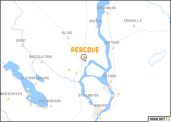 map of Pea Cove