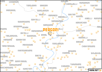 map of Peagŏ-ri