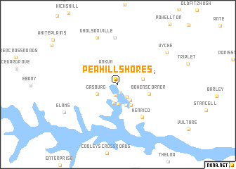 map of Pea Hill Shores