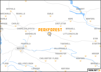 map of Peak Forest