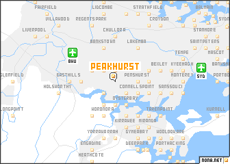 map of Peakhurst