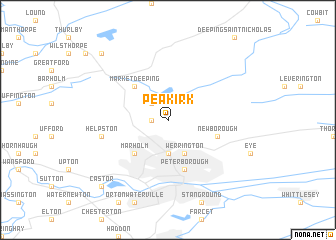 map of Peakirk