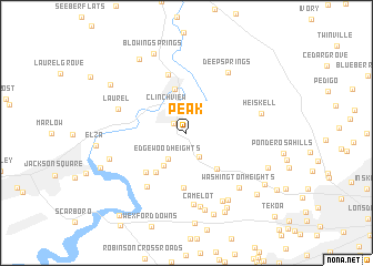 map of Peak