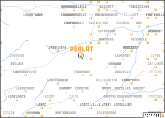 map of Péalat