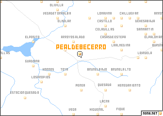 map of Peal de Becerro