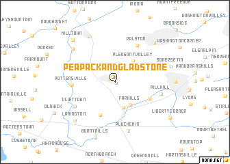 map of Peapack and Gladstone