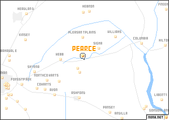 map of Pearce