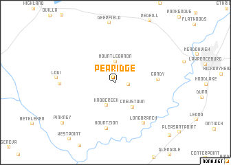 map of Pea Ridge