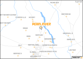 map of Pearl River