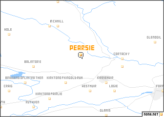 map of Pearsie