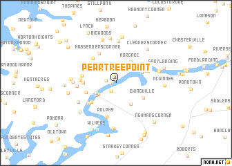 map of Pear Tree Point