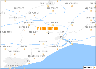 map of Peasmarsh