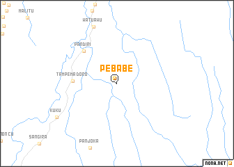 map of Pebabe