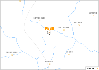 map of Peba