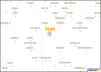 map of Pebá