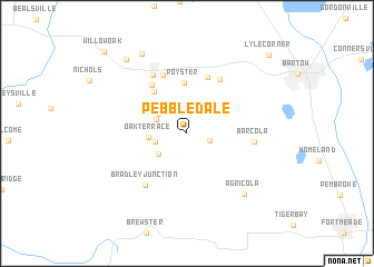 map of Pebbledale