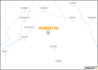 map of Pebiastre