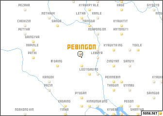 map of Pebingon