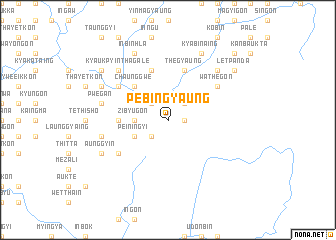 map of Pebingyaung