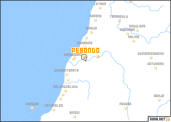 map of Pebondo